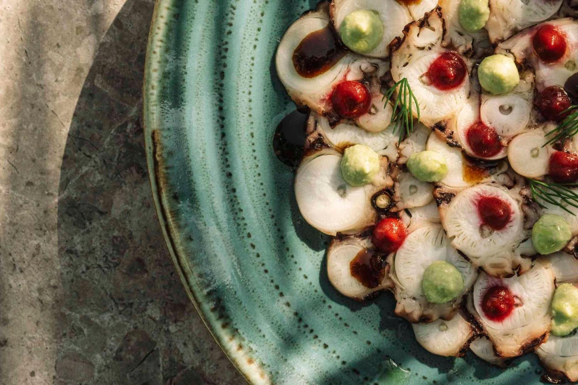 The Grandresort - Limited Edition By Leonardo Hotels Lemesós Eksteriør bilde Grilled octopus